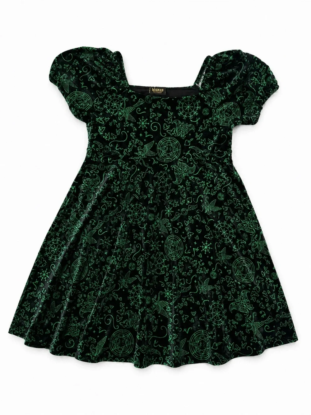 Wicked A Collection from Paul Tazewell Girls Graphic Fit & Flare Dress Size 8